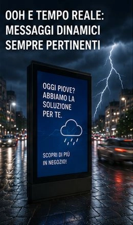 OOH E TEMPO REALE: MESSAGGI DINAMICI SEMPRE PERTINENTI