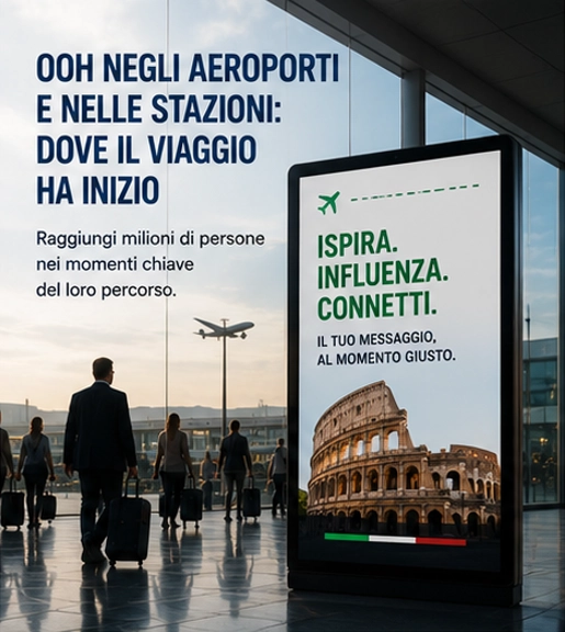 OOH NEGLI AEROPORTI E NELLE STAZIONI: DOVE IL VIAGGIO HA INIZIO